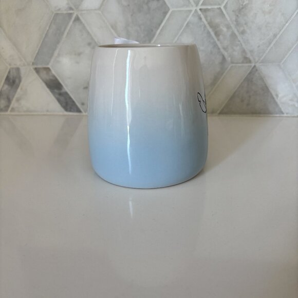 TWO PACK Rae Dunn New Disney Blue White Gradient Wide Stitch Mug - Picture 6 of 10